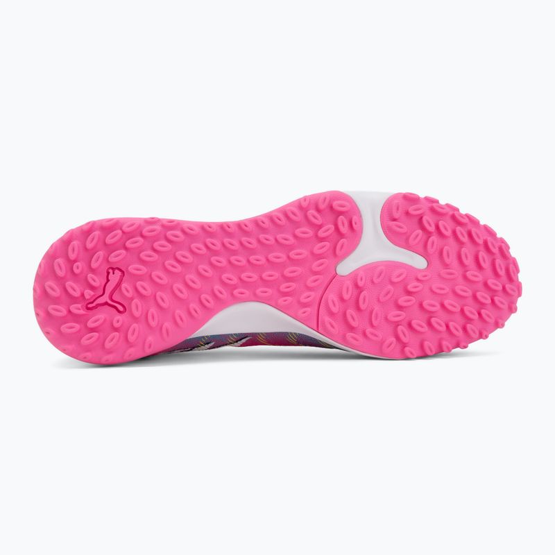 Scarpe da calcio PUMA Future 9 Match Fusion TT poison pink/puma white/sun stream/bright aqua/puma black 4