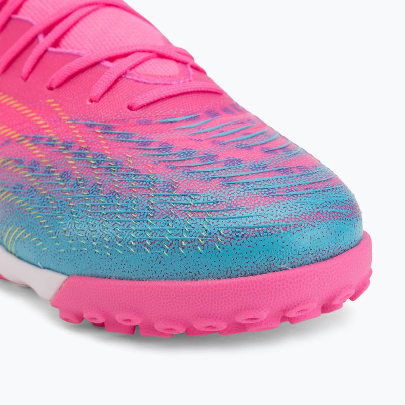 Scarpe da calcio PUMA Future 9 Match Fusion TT poison pink/puma white/sun stream/bright aqua/puma black 7