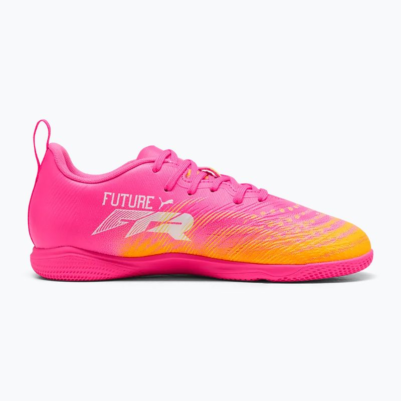 Scarpe da calcio per bambini PUMA Future 9 Play IT Jr poison pink/puma wht/sun stream/bright aqua/puma blk 2