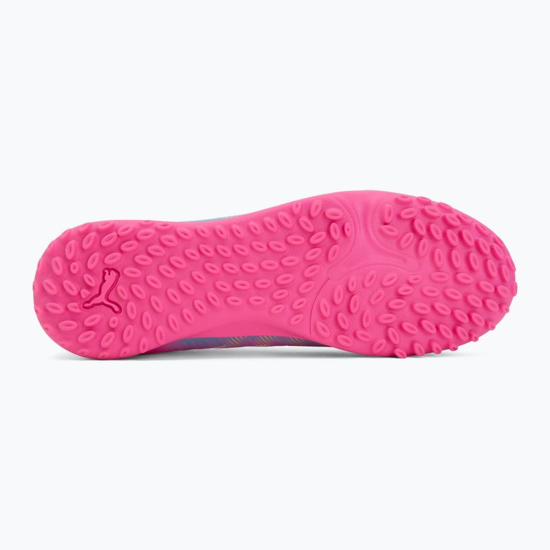 Scarpe da calcio per bambini PUMA Future 9 Play TT poison pink/puma white/sun stream/bright aqua/puma black 4