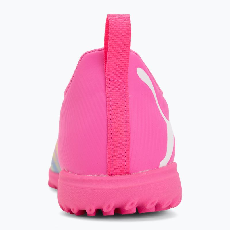 Scarpe da calcio per bambini PUMA Future 9 Play TT poison pink/puma white/sun stream/bright aqua/puma black 6