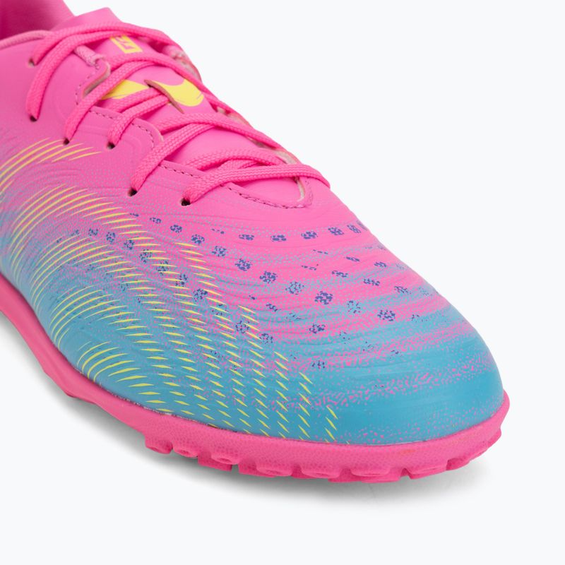 Scarpe da calcio per bambini PUMA Future 9 Play TT poison pink/puma white/sun stream/bright aqua/puma black 7