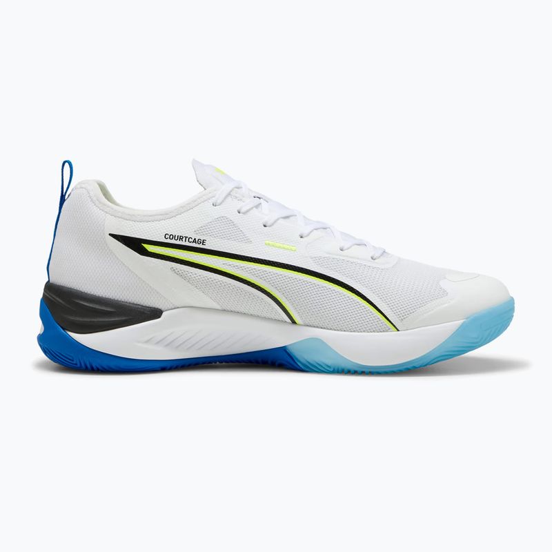 Scarpe da pallamano PUMA Eliminate Nitro 4 Game On puma white/glowing red/ultra blue 9