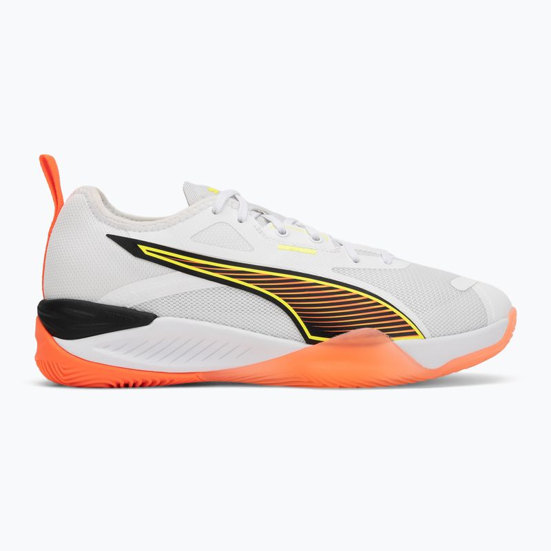 Scarpe da pallamano PUMA Eliminate Nitro 4 Game On puma white/glowing red/ultra blue 2