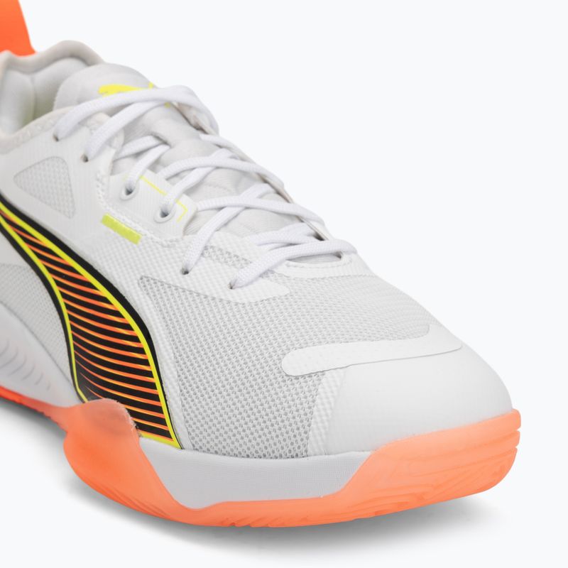 Scarpe da pallamano PUMA Eliminate Nitro 4 Game On puma white/glowing red/ultra blue 7
