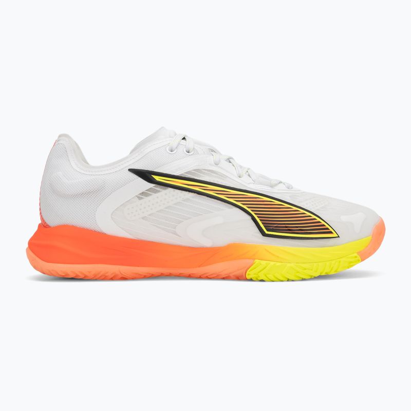 Scarpe da pallamano PUMA Accelerate Nitro SQD 4 Game On puma white/glowing red/ultra blue 2