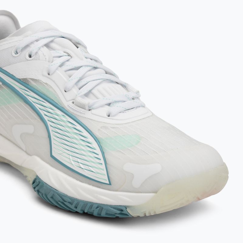 Scarpe da pallamano donna PUMA Accelerate Nitro SQD 4 Game On puma white/baltic sea blue/fresh water 7