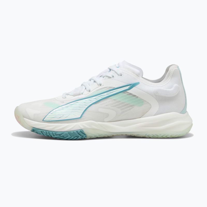 Scarpe da pallamano donna PUMA Accelerate Nitro SQD 4 Game On puma white/baltic sea blue/fresh water 8