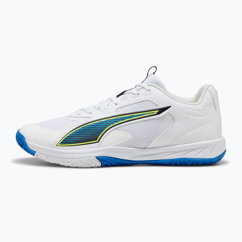 Scarpe da pallamano PUMA Accelerate Turbo 4 Game On puma white/glowing red/ultra blue 8