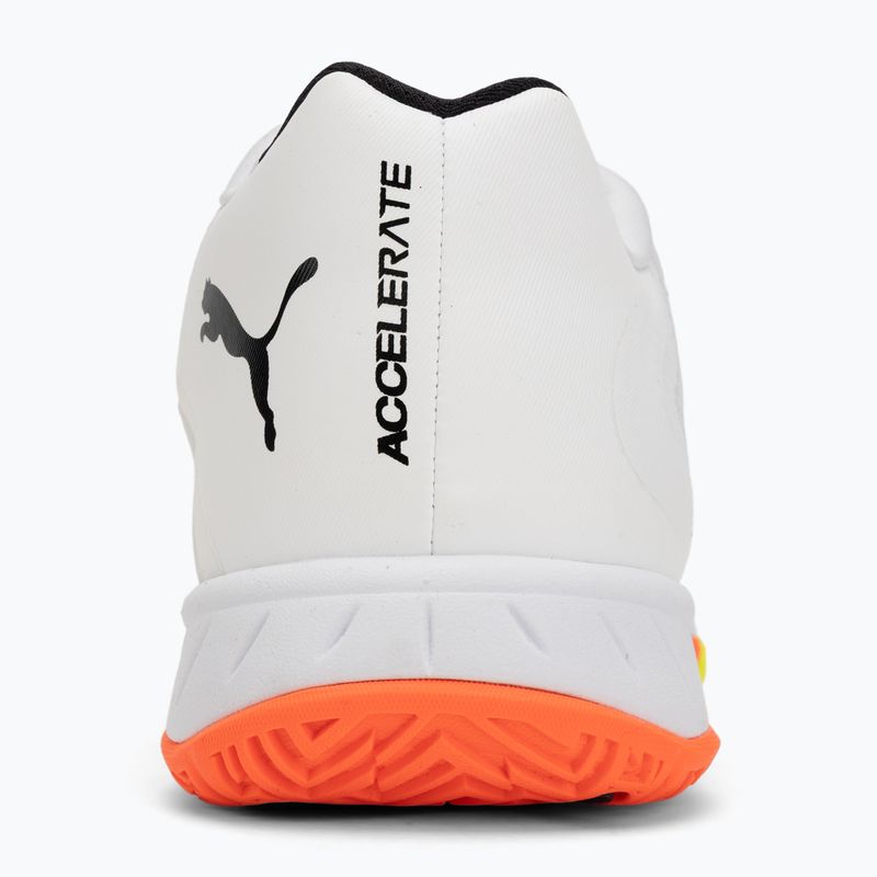 Scarpe da pallamano PUMA Accelerate Turbo 4 Game On puma white/glowing red/ultra blue 6