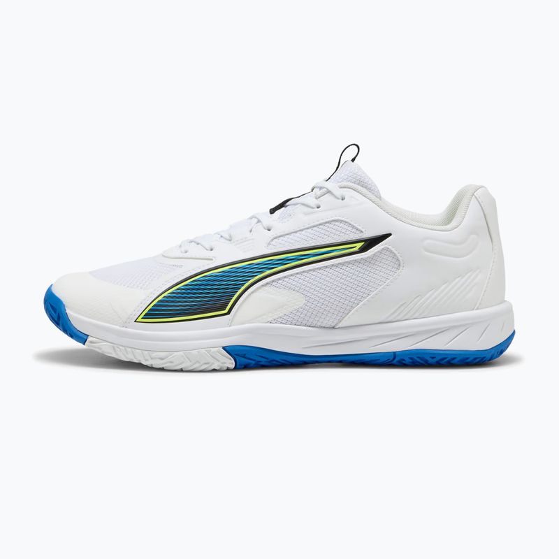 Scarpe da pallamano PUMA Accelerate Pro 4 Game On puma white/glowing red/ultra blue 8