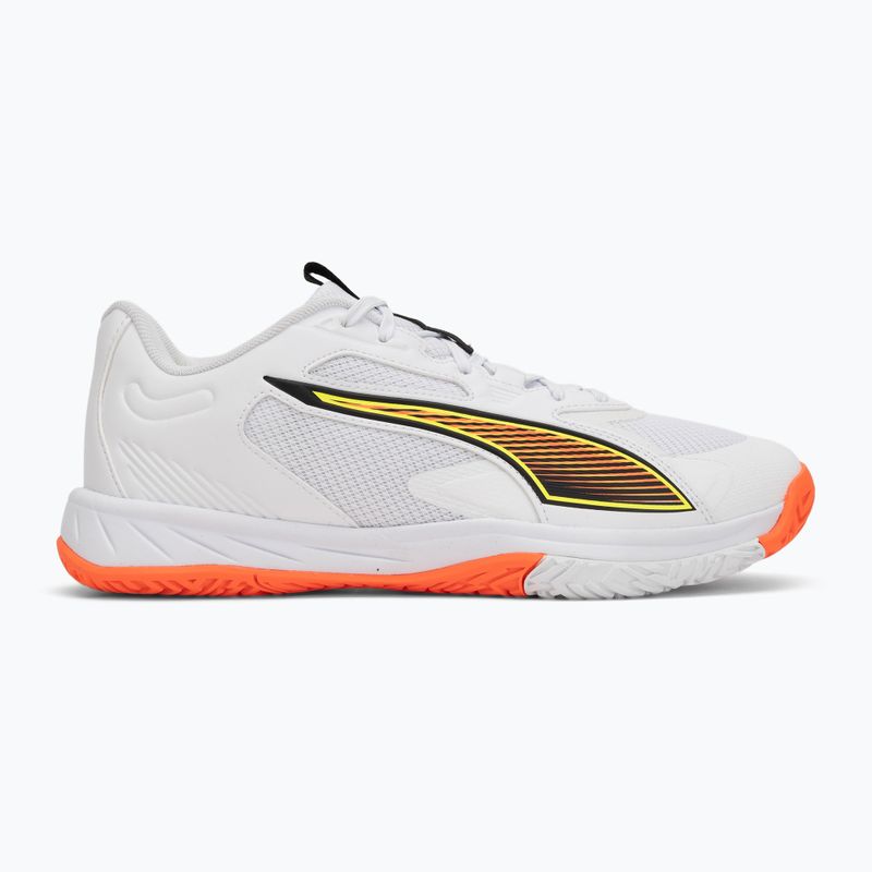 Scarpe da pallamano PUMA Accelerate Pro 4 Game On puma white/glowing red/ultra blue 2
