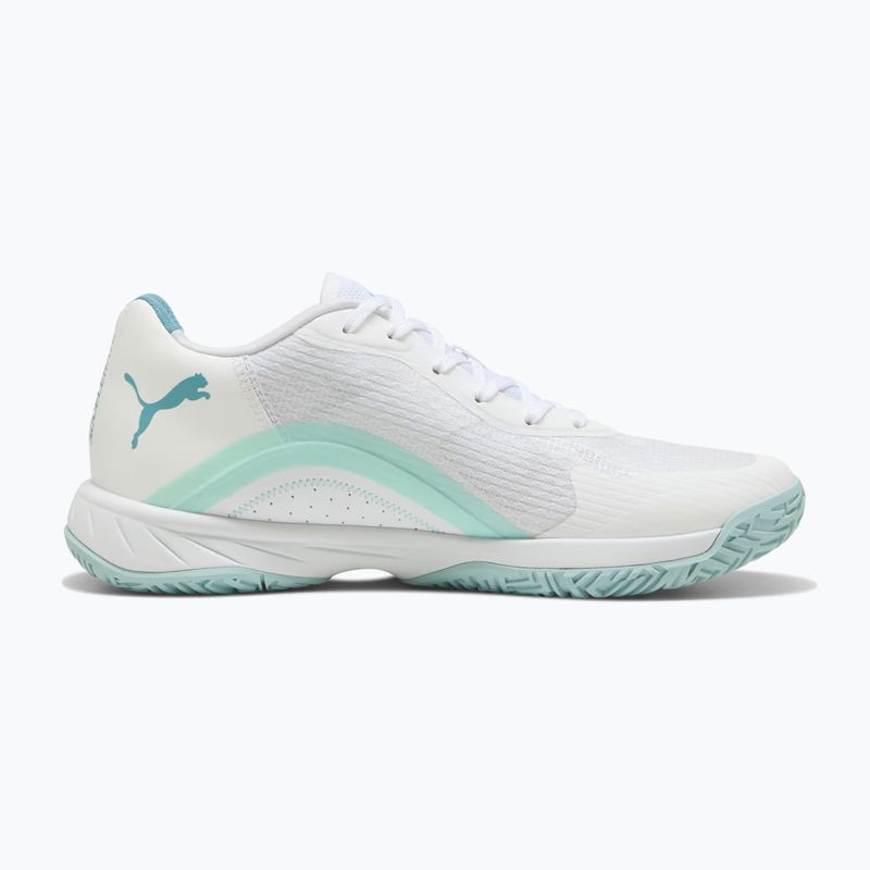 Scarpe da pallamano PUMA Accelerate Pro 4 Game On puma white/baltic sea blue/fresh water 2