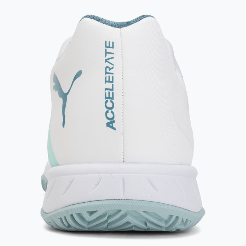 Scarpe da pallamano PUMA Accelerate Pro 4 Game On puma white/baltic sea blue/fresh water 6