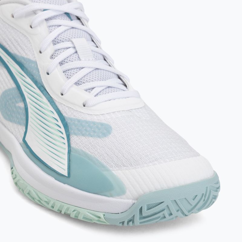Scarpe da pallamano PUMA Accelerate Pro 4 Game On puma white/baltic sea blue/fresh water 7