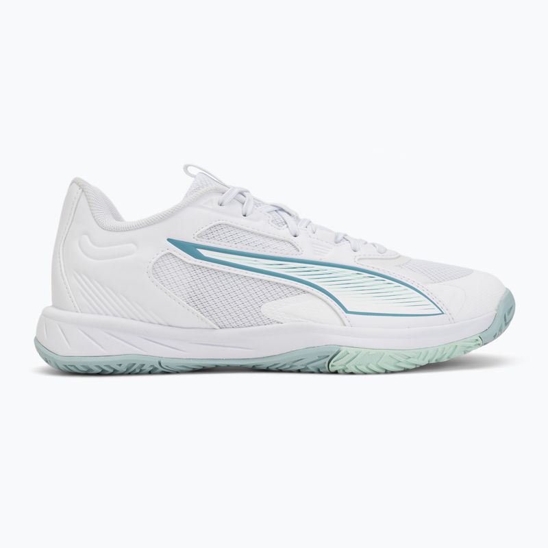 Scarpe da pallamano PUMA Accelerate Pro 4 Game On puma white/baltic sea blue/fresh water 2