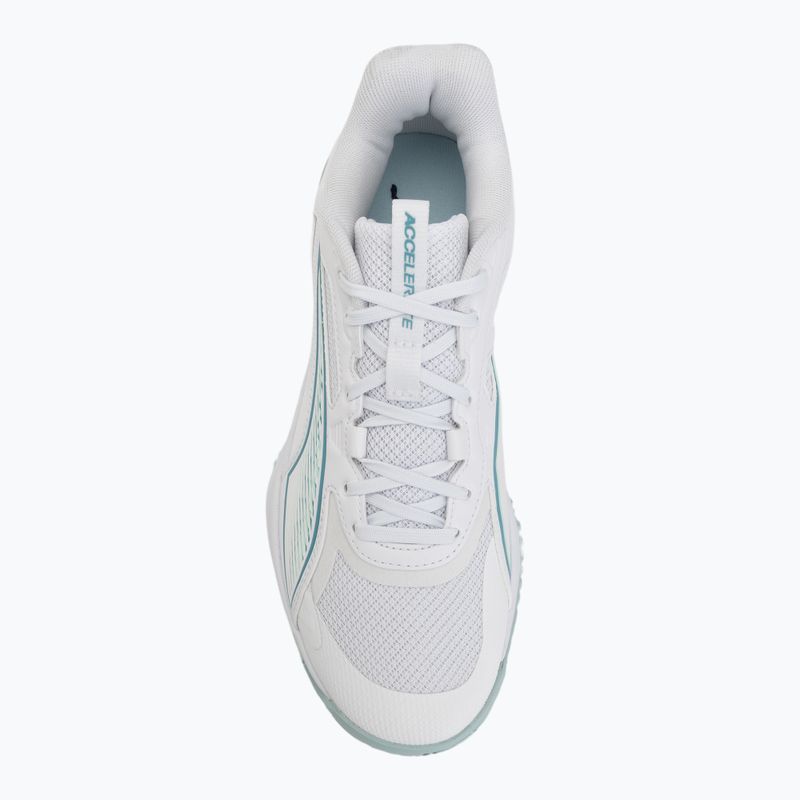 Scarpe da pallamano PUMA Accelerate Pro 4 Game On puma white/baltic sea blue/fresh water 5