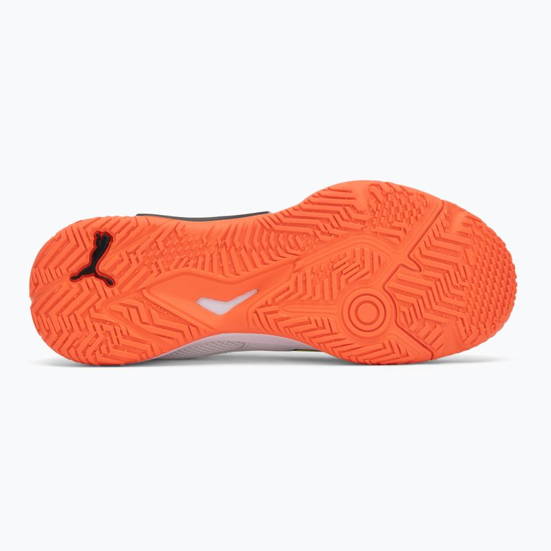 Scarpe da pallamano junior PUMA Accelerate 4 Game On Jr Puma White/Glowing Red/Ultra Blue 4