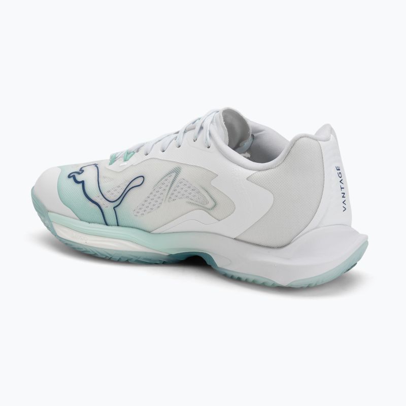 Scarpe da pallamano donna PUMA Vantage Nitro Game On Puma White/Baltic Blue/Fresh Water 3