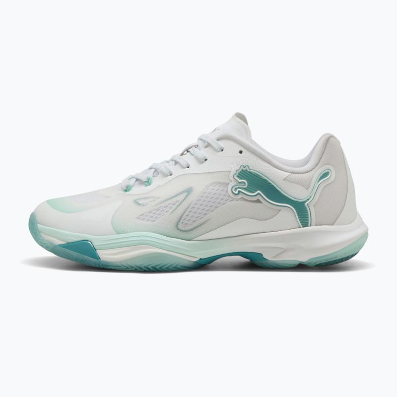 Scarpe da pallamano donna PUMA Vantage Nitro Game On Puma White/Baltic Blue/Fresh Water 8