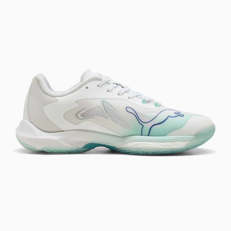 Scarpe da pallamano donna PUMA Vantage Nitro Game On Puma White/Baltic Blue/Fresh Water 9