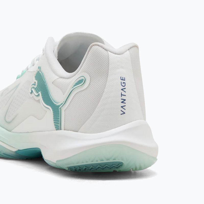 Scarpe da pallamano donna PUMA Vantage Nitro Game On Puma White/Baltic Blue/Fresh Water 13