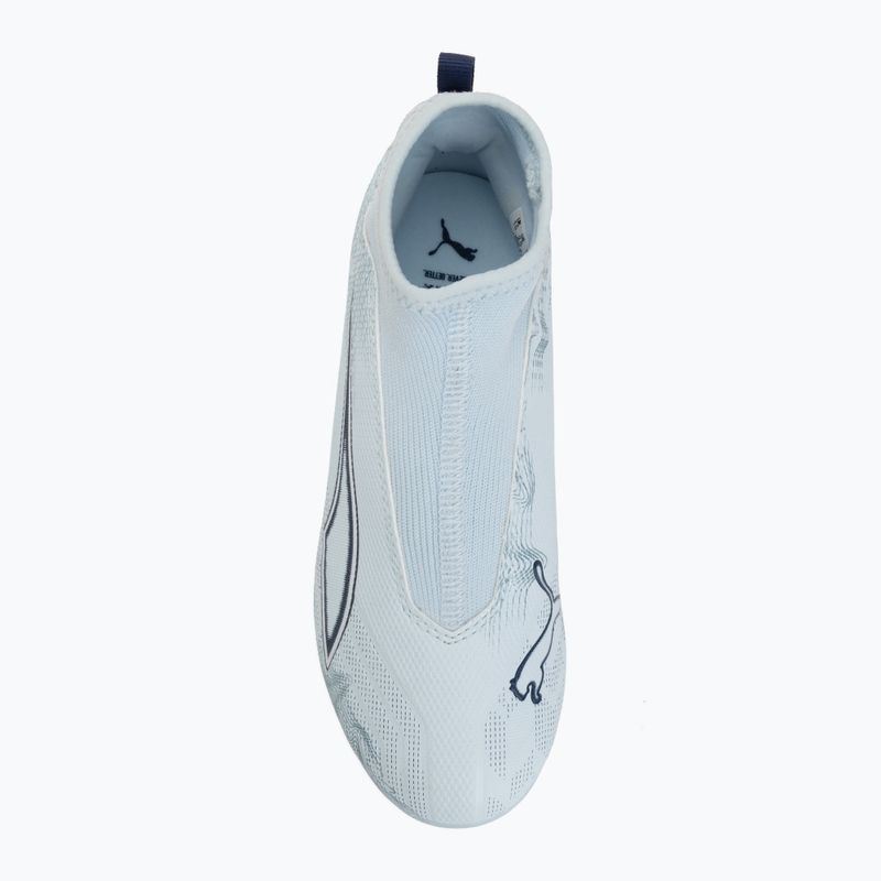 Scarpe da calcio per bambini PUMA Ultra 6 Match+ LL FG/AG Jr icy blue/puma white/blue jewel 5