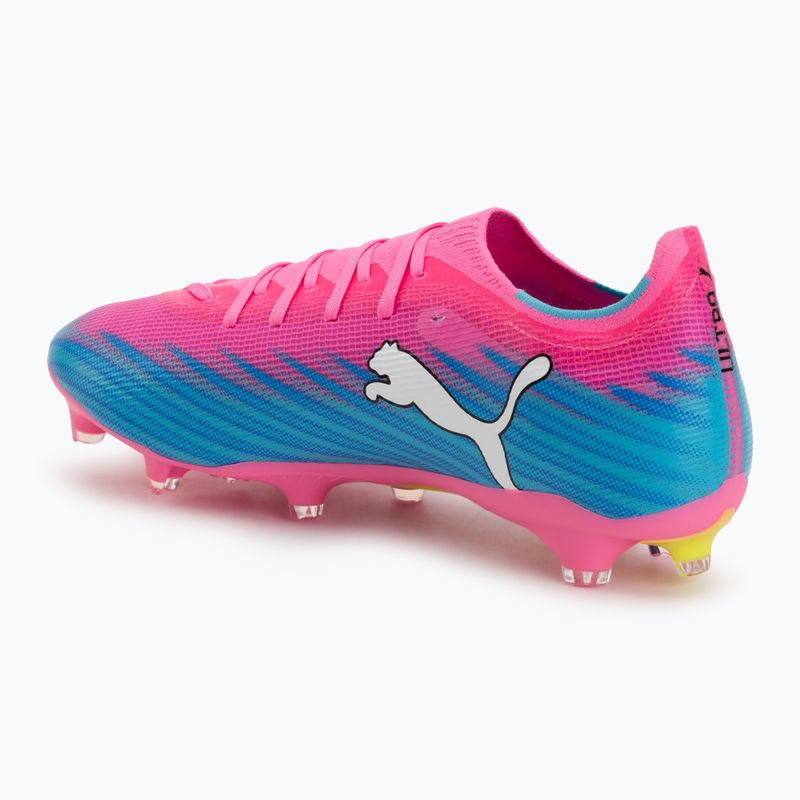 Scarpe da calcio PUMA Ultra 6 Match FG/AG poison pink/puma white/sun stream/bright aqua/puma black 3