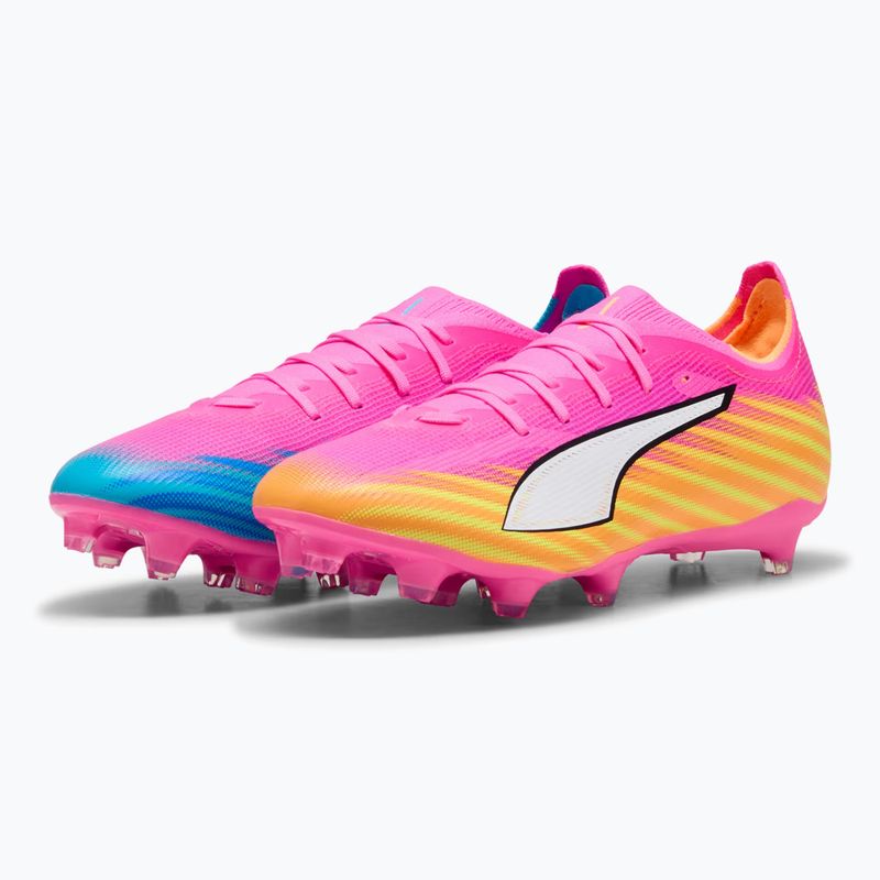 Scarpe da calcio PUMA Ultra 6 Match FG/AG poison pink/puma white/sun stream/bright aqua/puma black 3