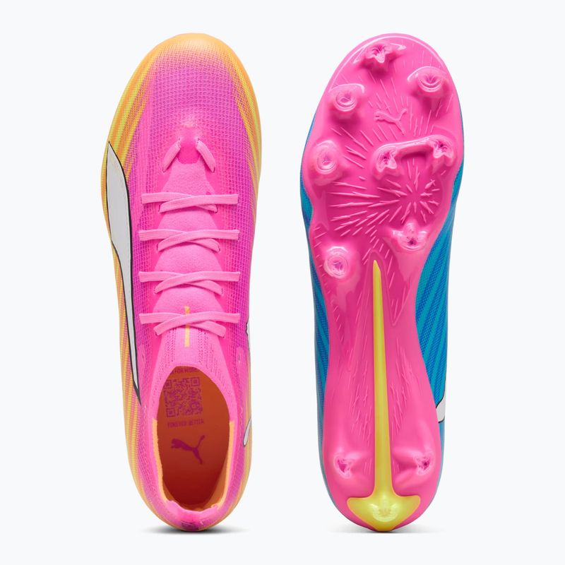 Scarpe da calcio PUMA Ultra 6 Match FG/AG poison pink/puma white/sun stream/bright aqua/puma black 5