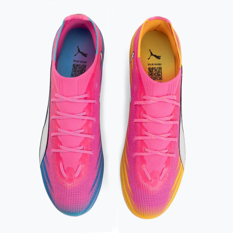Scarpe da calcio PUMA Ultra 6 Pro FG/AG poison pink/puma white/sunstream/bright aqua/puma black 5