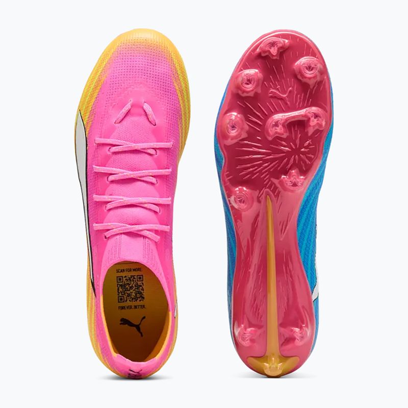 Scarpe da calcio PUMA Ultra 6 Pro FG/AG poison pink/puma white/sunstream/bright aqua/puma black 5