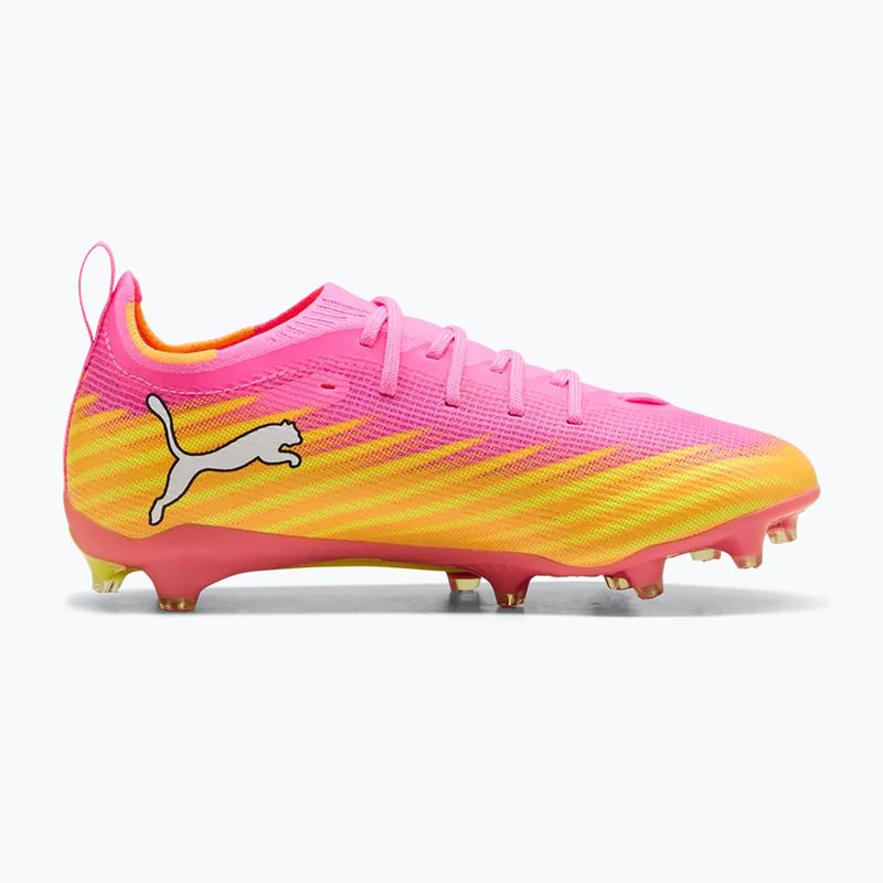 Scarpe da calcio per bambini PUMA Ultra 6 Pro Jr FG/AG poison pink/puma white/sunstream/bright aqua/puma black 2