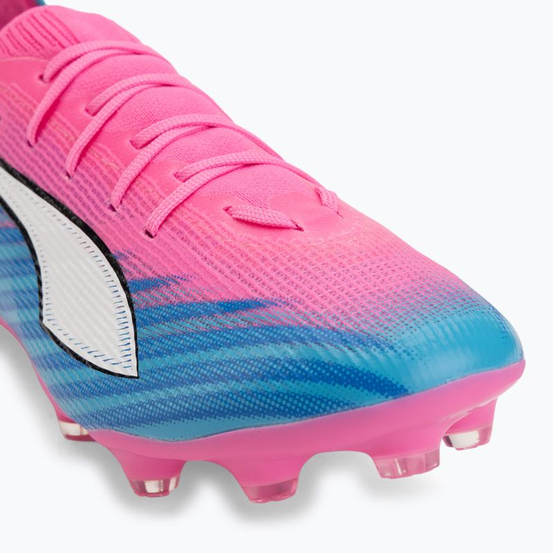 Scarpe da calcio per bambini PUMA Ultra 6 Pro Jr FG/AG poison pink/puma white/sunstream/bright aqua/puma black 7