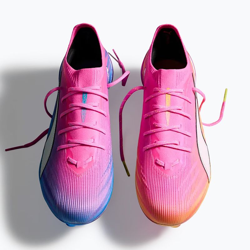 Scarpe da calcio PUMA Ultra 6 Ultimate FG poison pink/puma white/sun stream/bright aqua/puma black 6