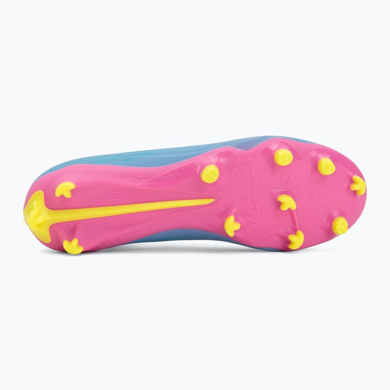Scarpe da calcio per bambini PUMA Ultra 6 Match FG/AG Jr poison pink/puma white/sun stream/bright aqua/puma black 4