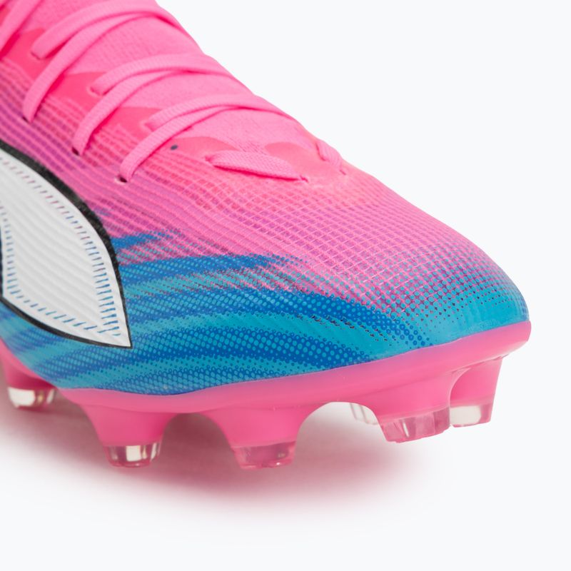 Scarpe da calcio PUMA Ultra 6 Match + FG/AG poison pink/puma white/sun stream/bright aqua/puma black 7