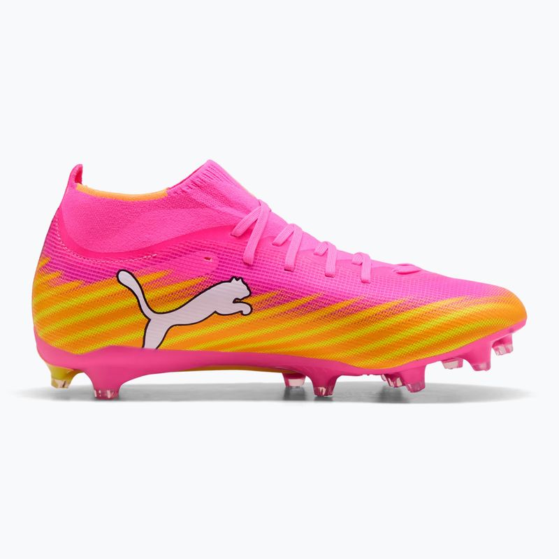 Scarpe da calcio PUMA Ultra 6 Match + FG/AG poison pink/puma white/sun stream/bright aqua/puma black 2