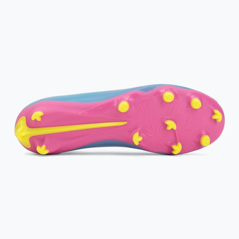 Scarpe da calcio per bambini PUMA Ultra 6 Play FG/AG Jr poison pink/puma white/sun stream/bright aqua/puma black 4