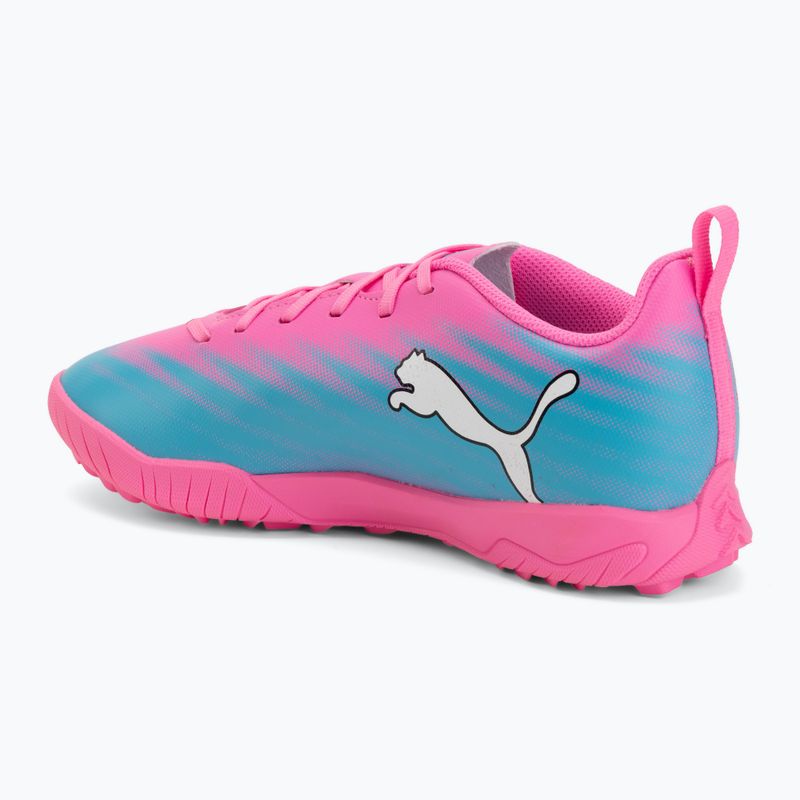 Scarpe da calcio per bambini PUMA Ultra 6 Play TT Jr poison pink/puma white/sun stream/bright aqua/puma black 3