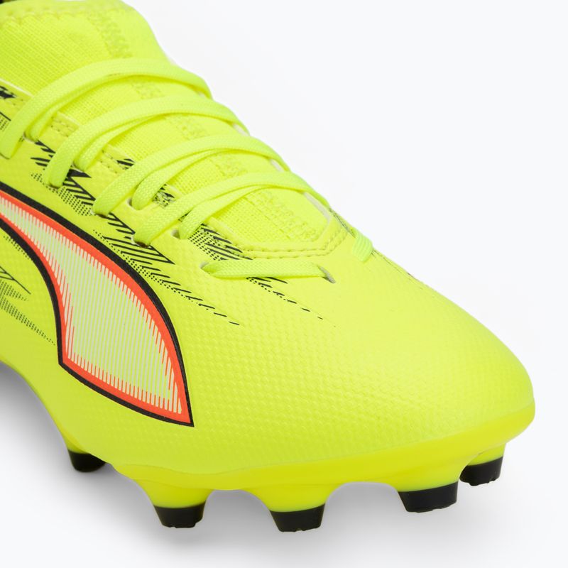 Scarpe da calcio junior PUMA Ultra 6 Match FG/AG Jr yellow alert/puma black/glowing red/lime squeeze 7