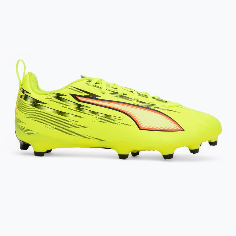 Scarpe da calcio junior PUMA Ultra 6 Play FG/AG Jr Yellow Alert/Puma Black/Glowing Red/Lime Squeeze 2