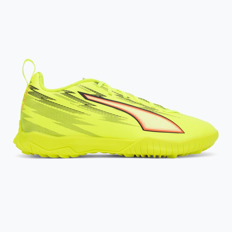 Scarpe da calcio junior PUMA Ultra 6 Play TT Jr yellow alert/puma black/glowing red/lime squeeze 2