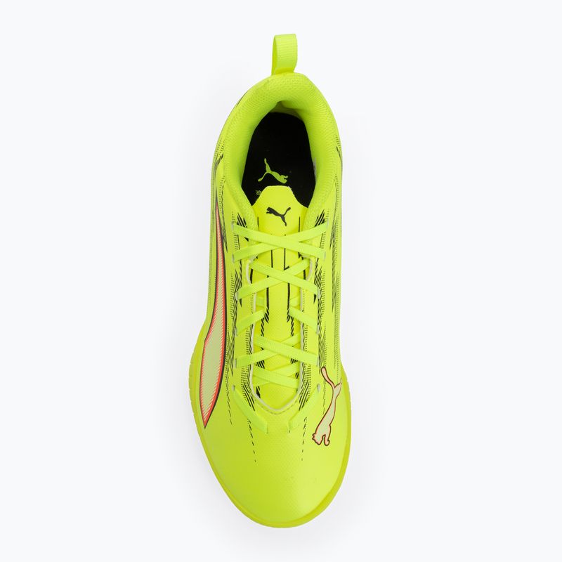Scarpe da calcio junior PUMA Ultra 6 Play TT Jr yellow alert/puma black/glowing red/lime squeeze 5