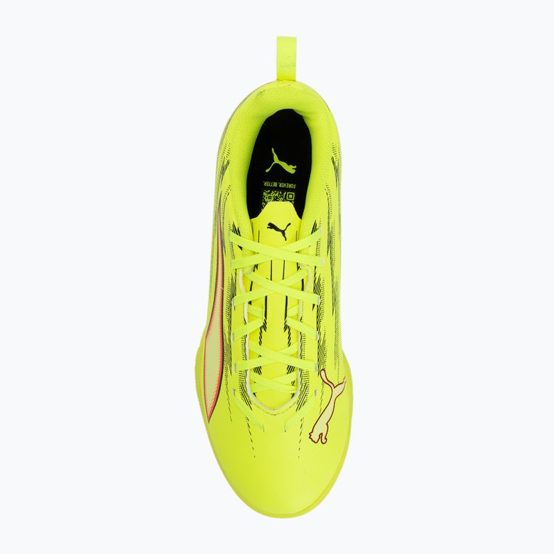 Scarpe da calcio junior PUMA Ultra 6 Play IT Jr yellow alert/puma black/glowing red/lime squeeze 5