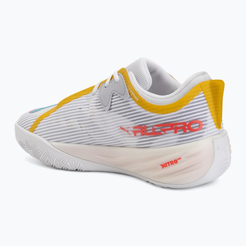 Scarpe da basket PUMA All-Pro NITRO 2 puma white/sunblaze 3