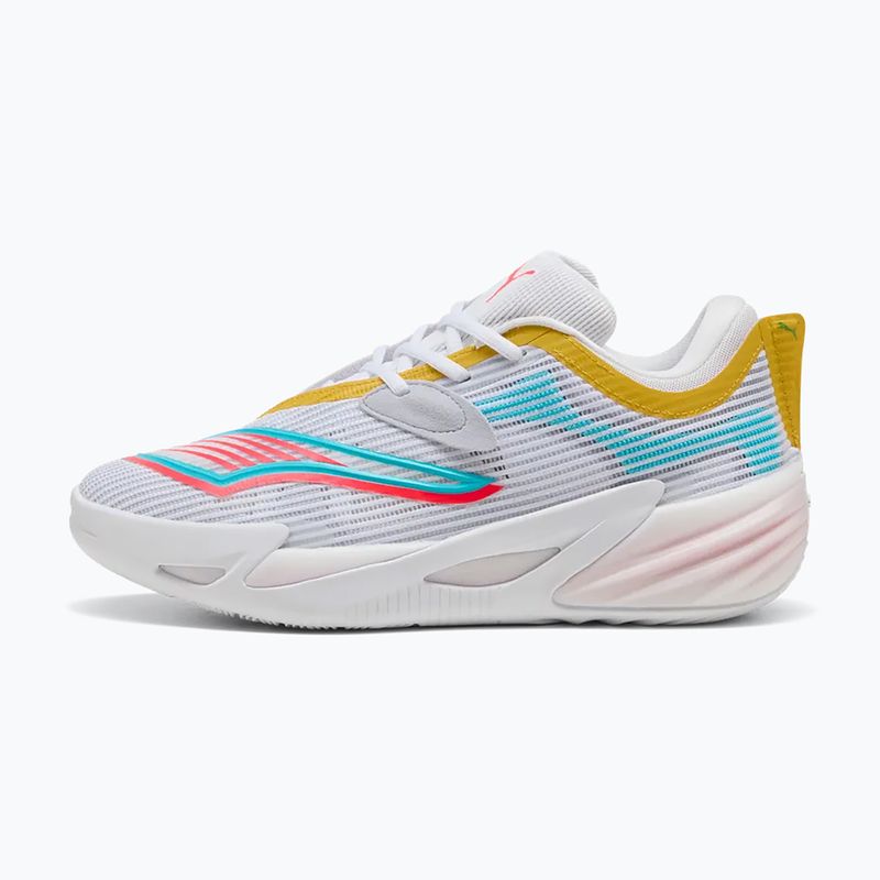 Scarpe da basket PUMA All-Pro NITRO 2 puma white/sunblaze