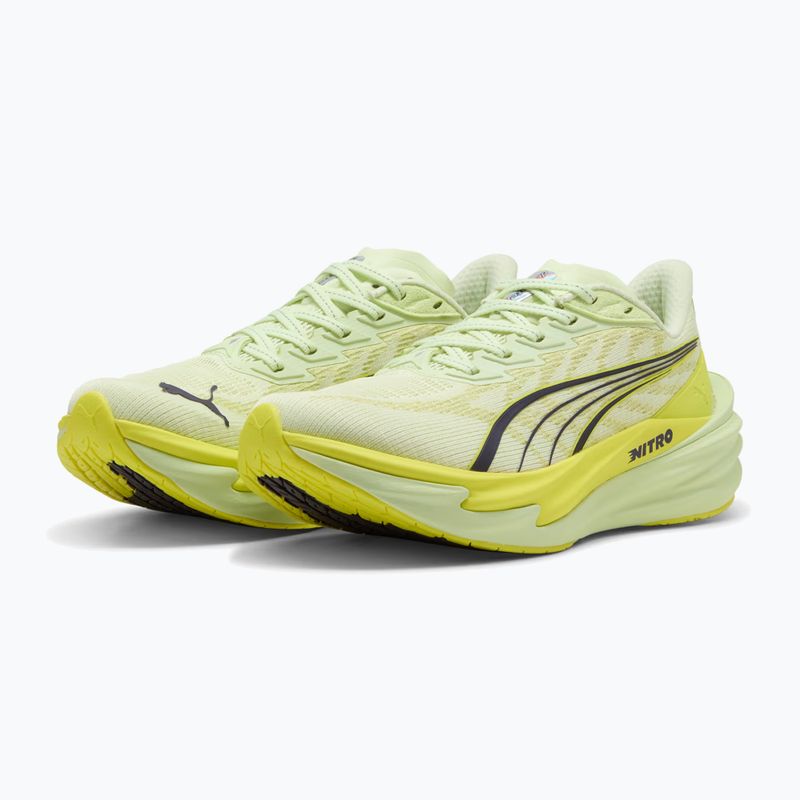 Scarpe da corsa da donna PUMA Deviate Nitro 4 green 3