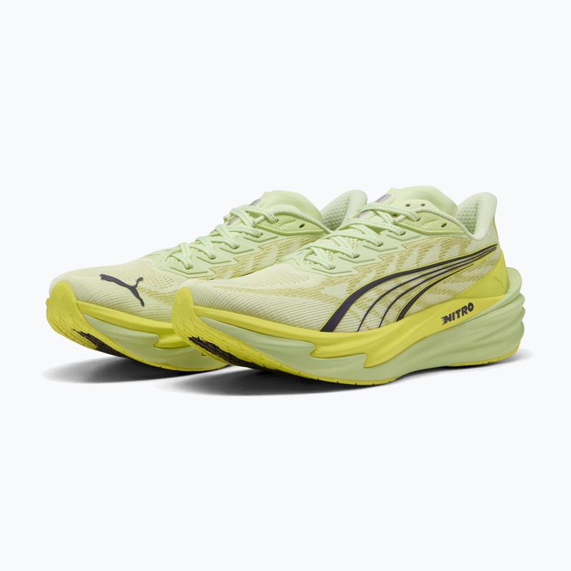 Scarpe da corsa da uomo PUMA Deviate Nitro 4 green 3