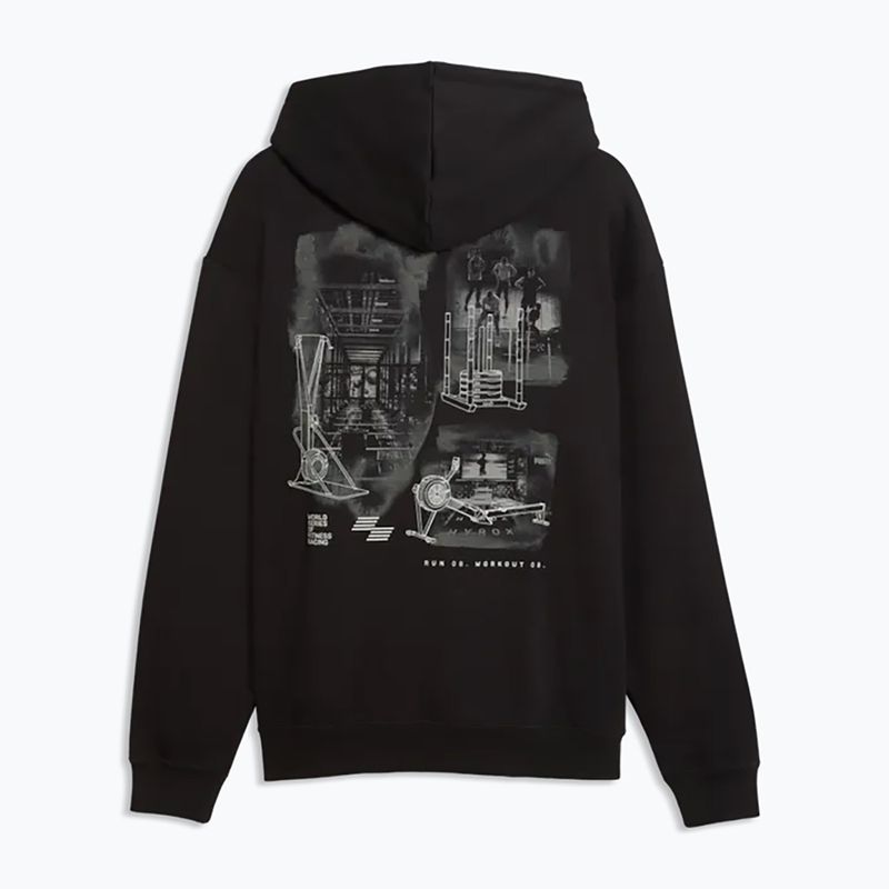 Felpa da allenamento uomo PUMA x HYROX Heavyweight Hoodie nera 5
